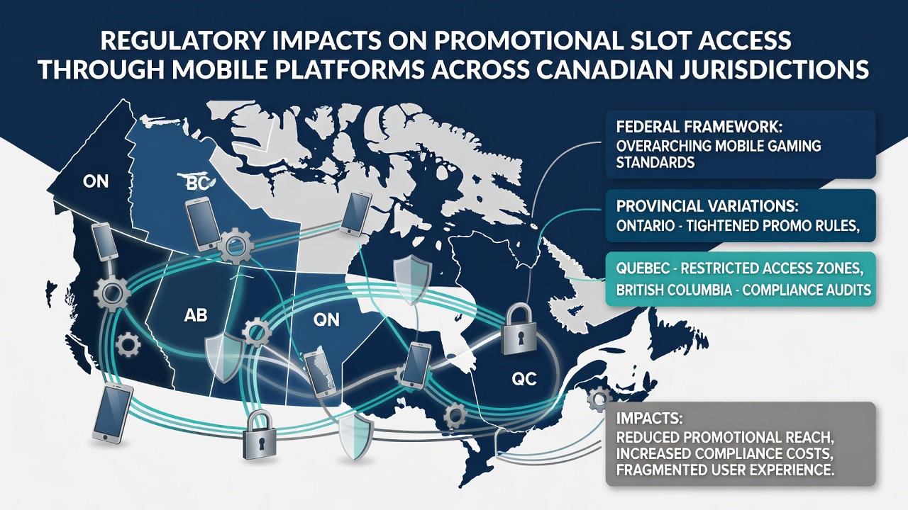 Mobile app interface showing regulated slot promotions in Canadian provinces